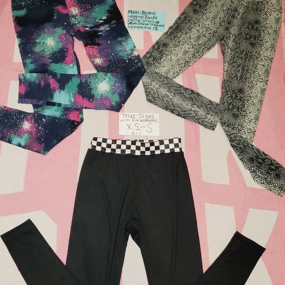 3pc Womens XS-S Leggings Bundle - Picture 8 of 16